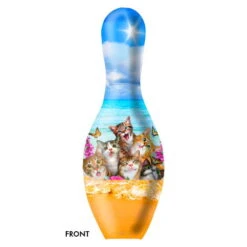 OnTheBallBowling Cats Pin