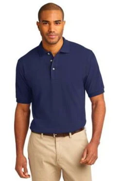 Port Authority Mens Pique Knit Sport Navy
