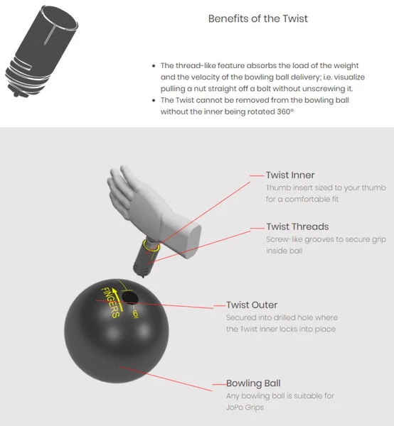 JoPo Twist Inner Sleeve With 1 1/4" Slug Pink/Black - Image 3