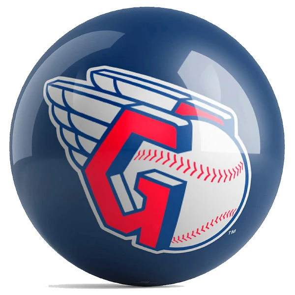 OnTheBallBowling MLB Cleveland Guardians Logo Ball - Image 2
