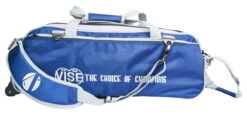 Vise 3 Ball Clear Top Roller/Tote Navy/Silver
